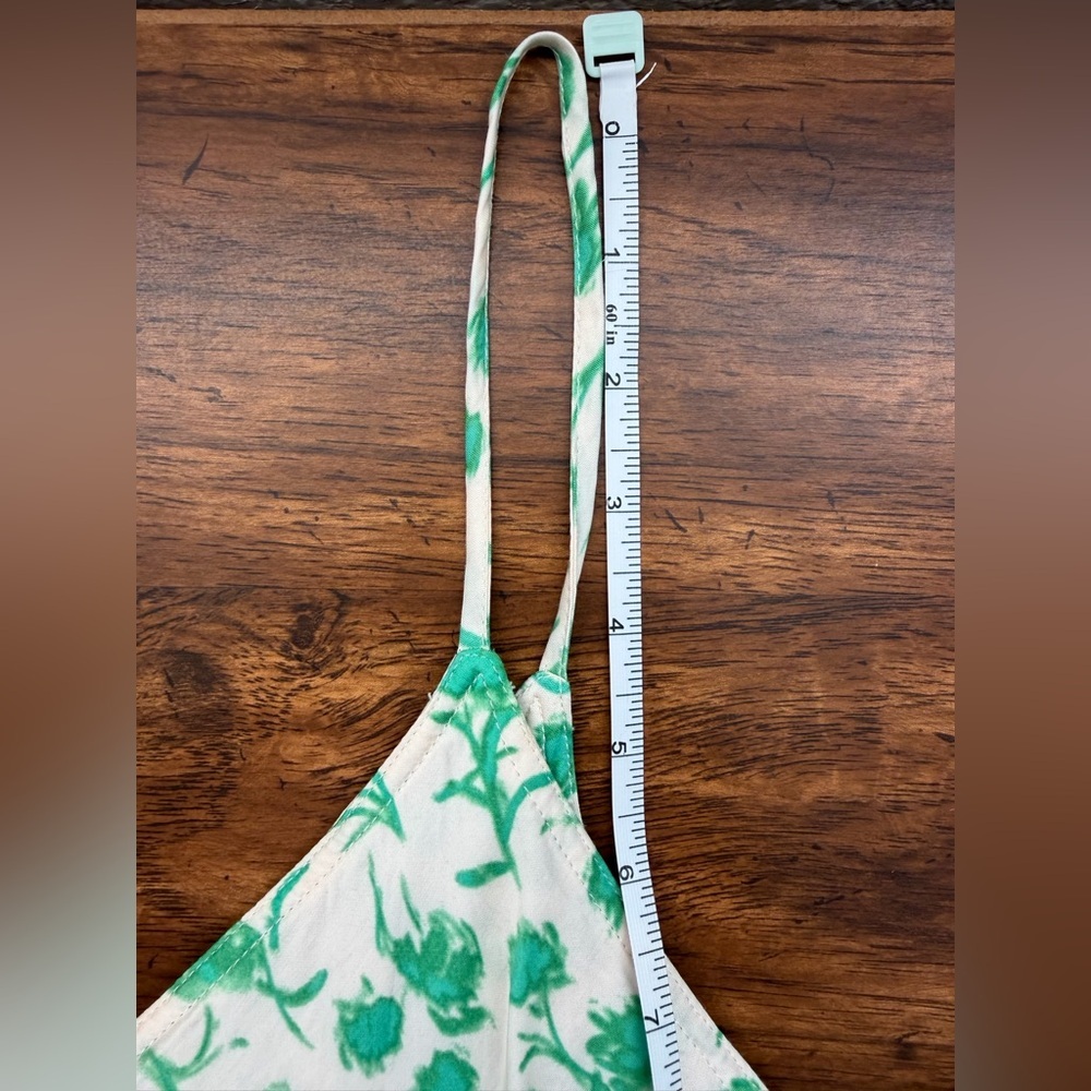 Zara The Lara Dress Green Floral Midi Dress - Picture 6 of 7